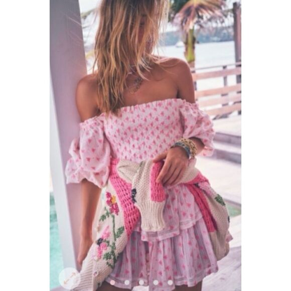 LoveShackFancy Raelynn Dress Bestseller Size M
